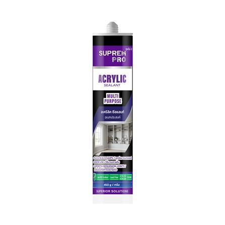 ยาแนวอะคริลิก SUPREM PRO MULTI PURPOSE 450 กรัม สีดำ_0