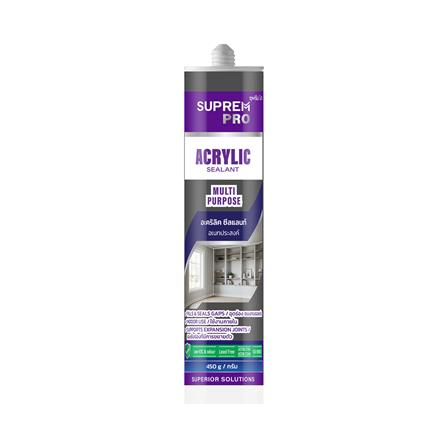 ยาแนวอะคริลิก SUPREM PRO MULTI PURPOSE 450 กรัม สีเทาเข้ม_0