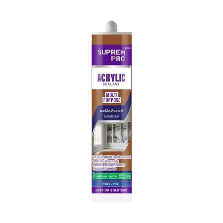 ยาแนวอะคริลิก SUPREMPRO MULTI PURPOSE 450 กรัม สีสัก_0