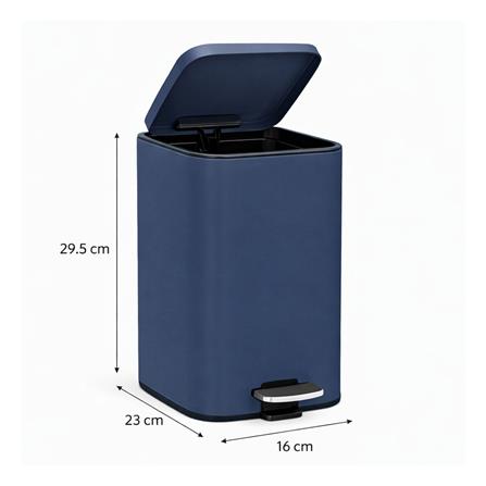 ถังขยะเหยียบเหลี่ยม HOMEPRO MINIMAL 5 ลิตร สีน้ำเงิน_3