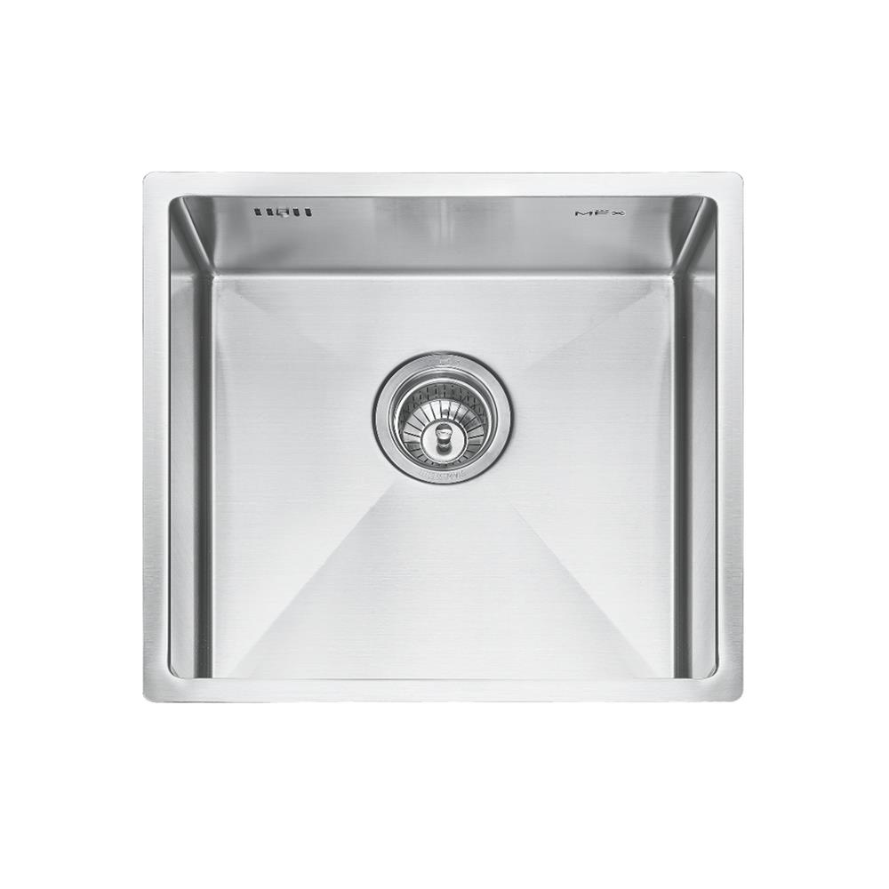 ซิงค์ฝัง 1 หลุม MEX BSQ40 44 ซม. สีเงิน