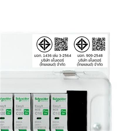 ชุดตู้คอนซูมเมอร์ยูนิต 6 ช่อง เมนกันดูด 50 แอมป์ SCHNEIDER EAZY9_3