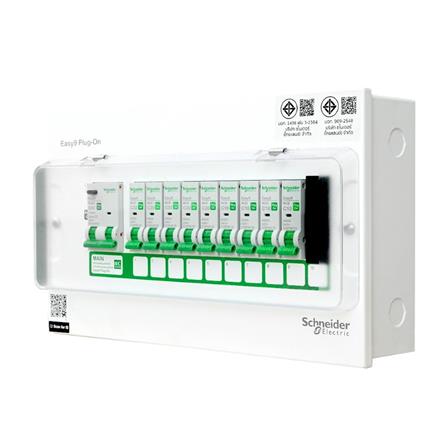 ชุดตู้คอนซูมเมอร์ยูนิต 10 ช่อง เมนกันดูด 63 แอมป์ SCHNEIDER EAZY9_1