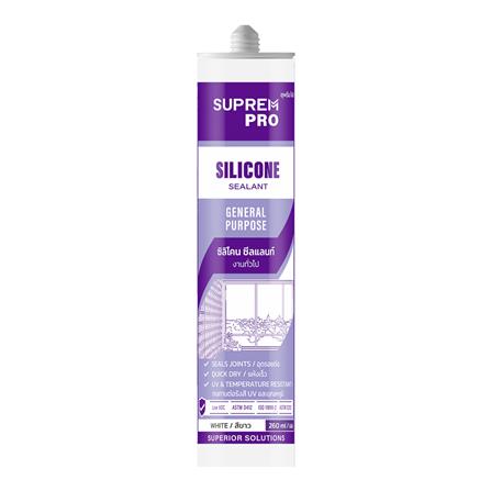 ซิลิโคนมีกรด SUPREMPRO GENERAL PURPOSE 260 มล. สีข...