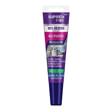 ซิลิโคนไร้กรด SUPREMPRO 75 ก. สีใส