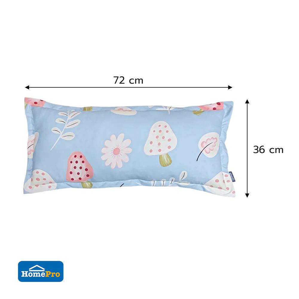 หมอนหนุน ใยสังเคราะห์ SNAZZ STRAWBERRY 36x72 ซม. สี BLUE