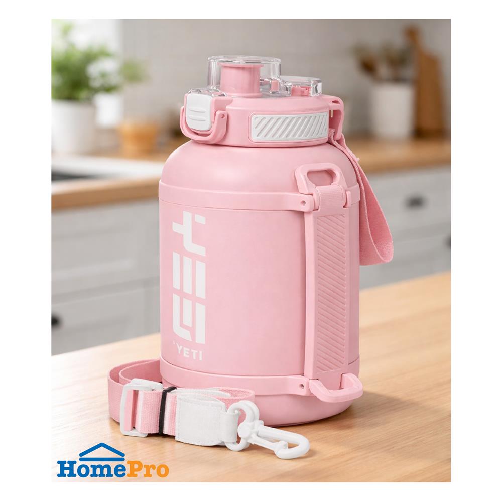 กระติกสุญญากาศ HOMEPRO MEGA 1.45 ลิตร สีชมพู
