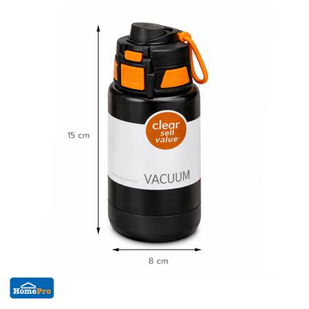 กระบอกน้ำพลาสติก HOMEPRO TRITAN CLEARGO 0.42 ลิตร สีดำ_1