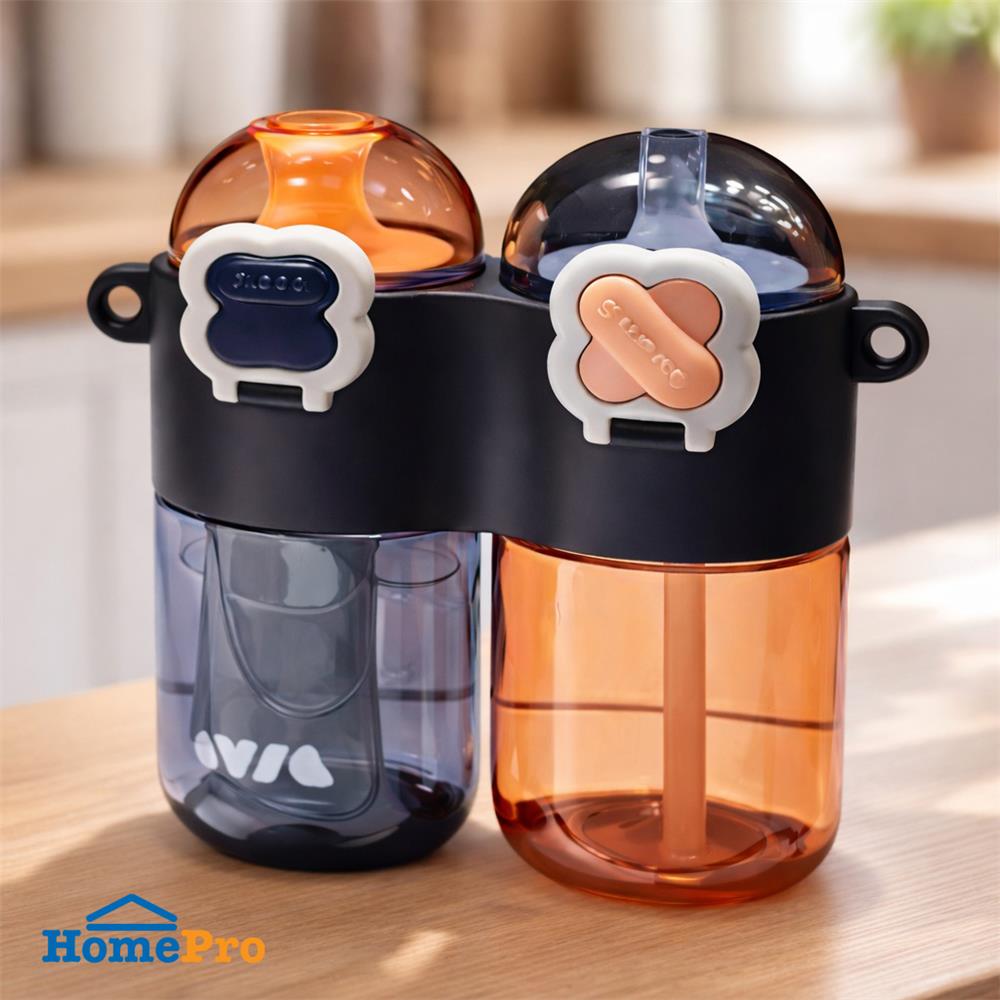กระบอกน้ำพลาสติก HOMEPRO TRITAN POPJOY 0.8 ลิตร สีน้ำเงิน