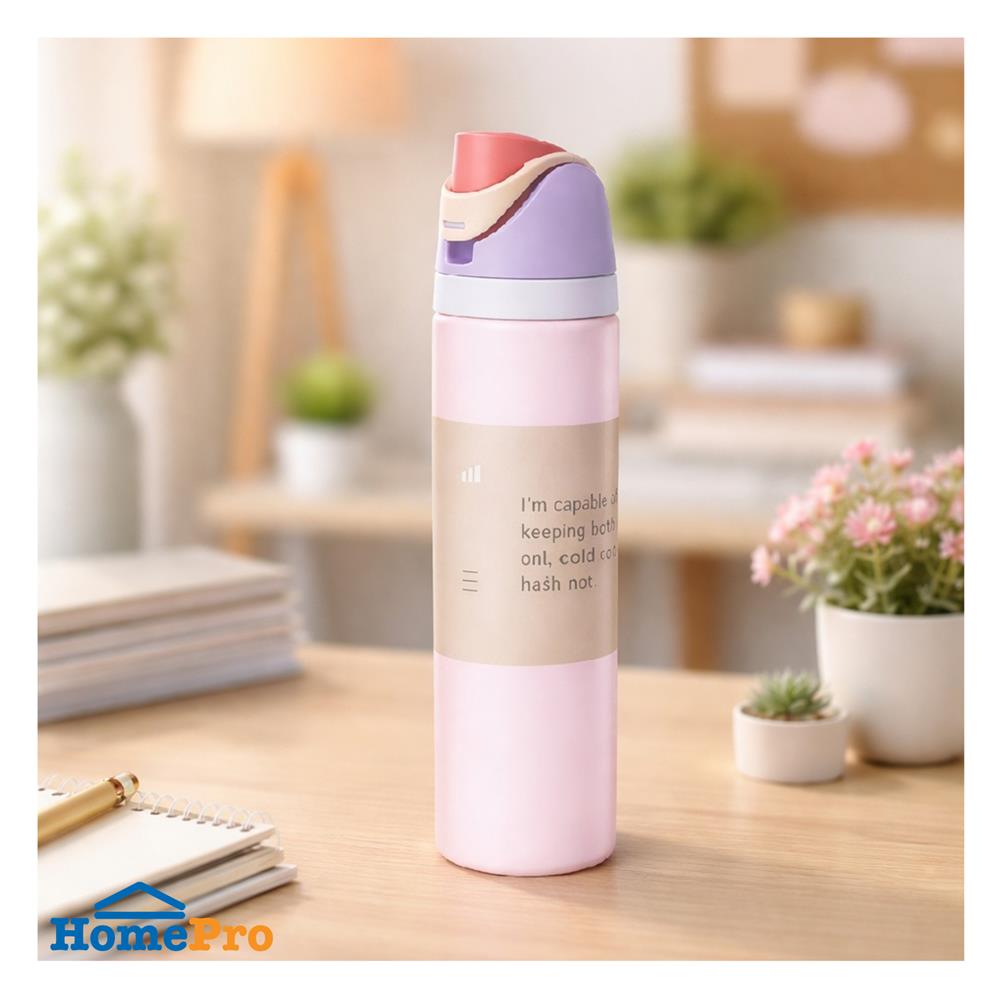 กระติกสุญญากาศ HOMEPRO PASTEL FLOW 0.56 ลิตร สีม่วง