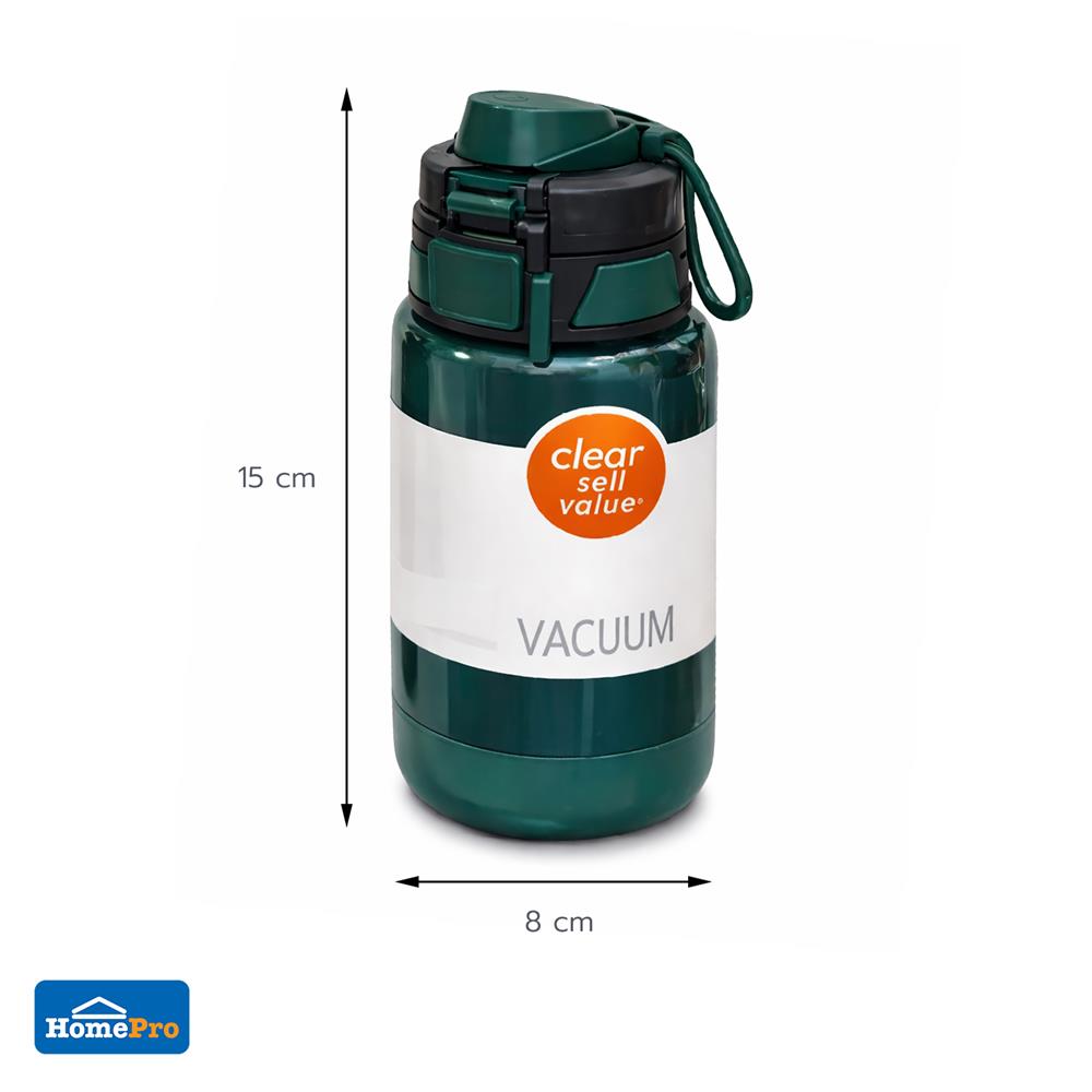 กระบอกน้ำพลาสติก HOMEPRO TRITAN CLEARGO 0.42 ลิตร สีเขียว