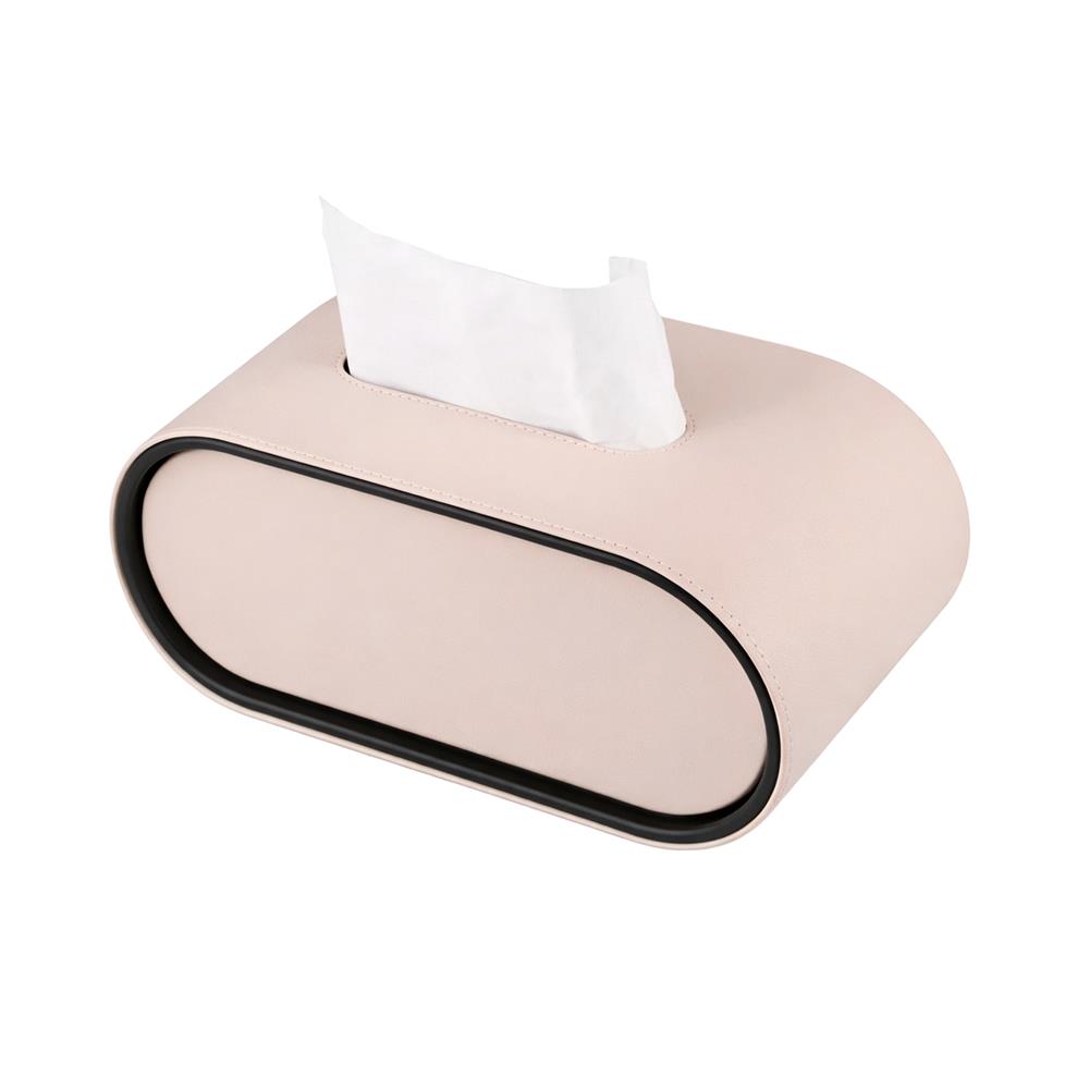 กล่องทิชชู่ PU HOMEPRO COZY OVAL สีเบจ