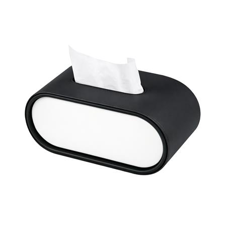 กล่องทิชชู่ PU HOMEPRO COZY OVAL สีดำ_0