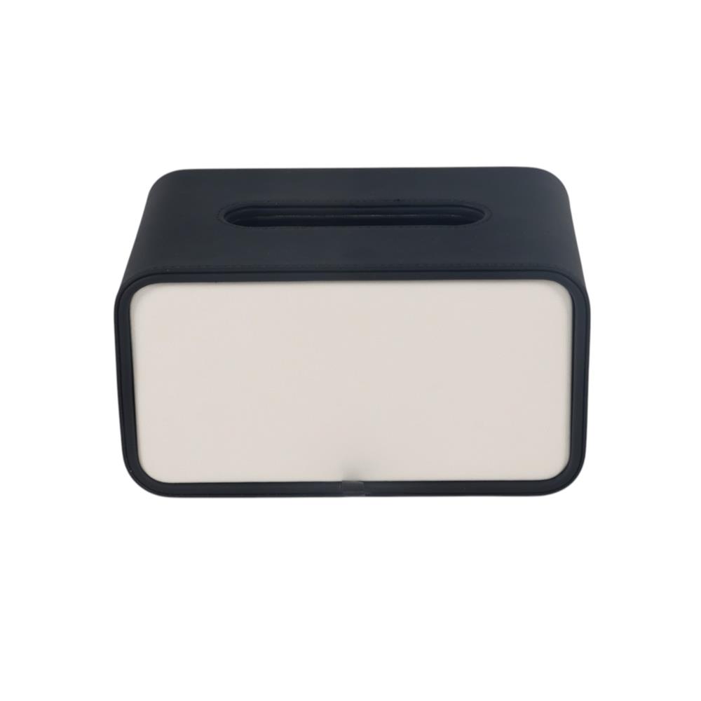 กล่องทิชชู่ PU HOMEPRO COZY SQUARE สีดำ