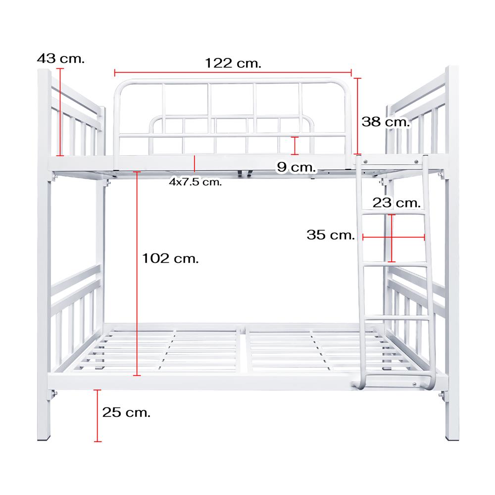 เตียง 2 ชั้น THAIBULL SSTSIL2F-0141 สีขาว