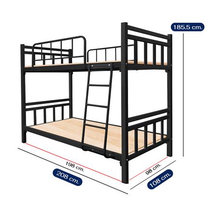 เตียง 2 ชั้น THAIBULL SSTSIL2F-0141 สีดำ_7