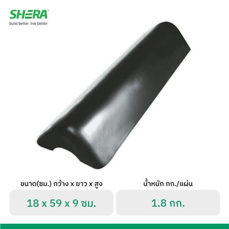 ครอบตกแต่งปิดชาย ลอนคู่ เฌอร่า 18x 59x9 ซม. สีนิกเกิล เกรย์_2