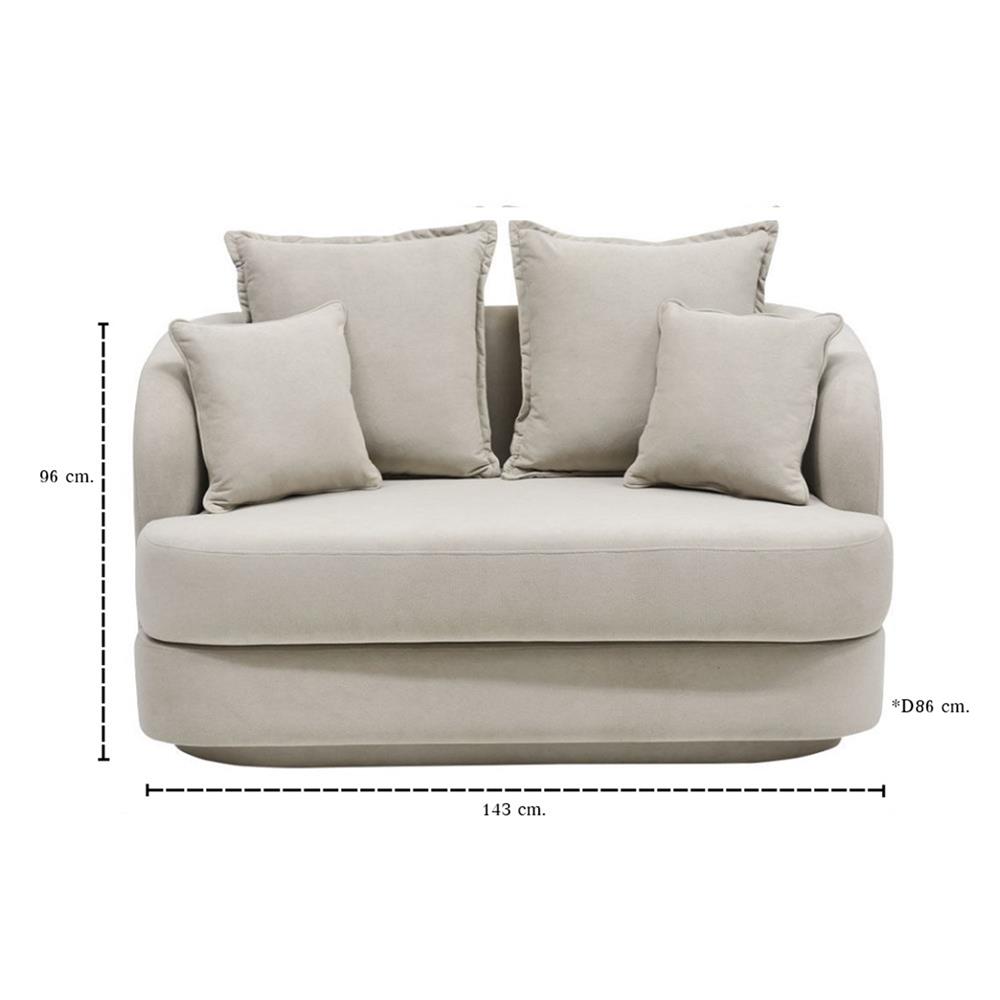 โซฟา 2 ที่นั่ง KONCEPT NORDIS 19243222 สีครีม