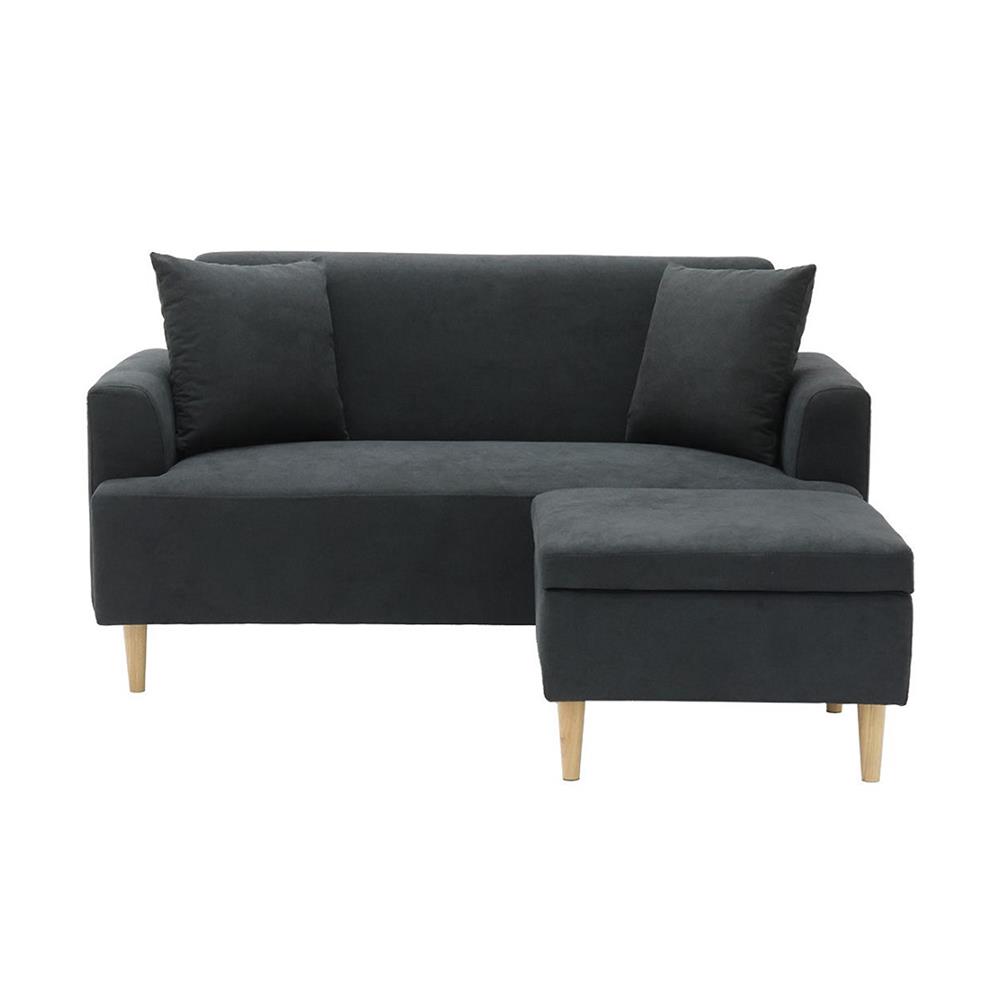 โซฟา 2 ที่นั่ง SB FURNITURE GIPZY 19231516 สีเทาเข้ม