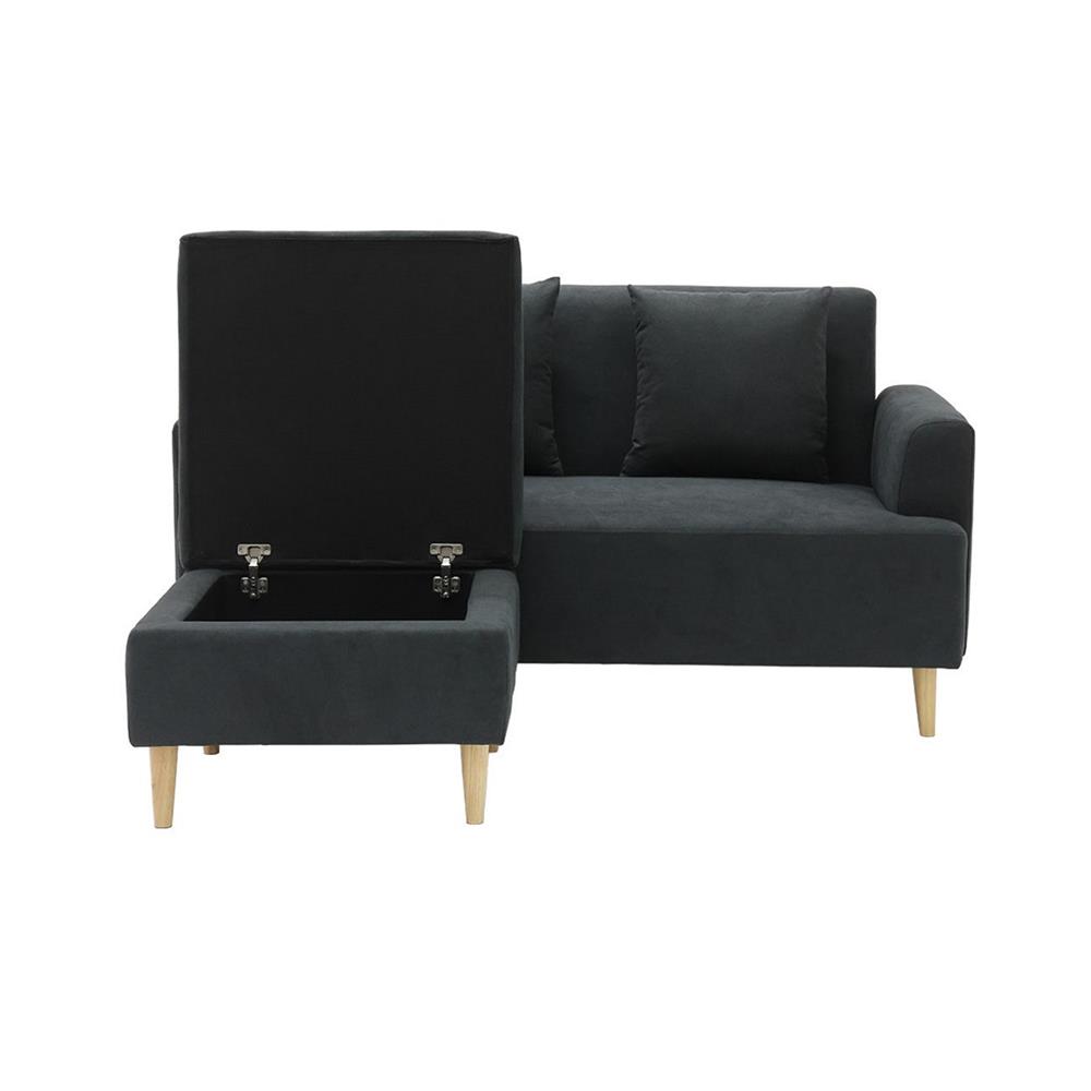 โซฟา 2 ที่นั่ง SB FURNITURE GIPZY 19231516 สีเทาเข้ม