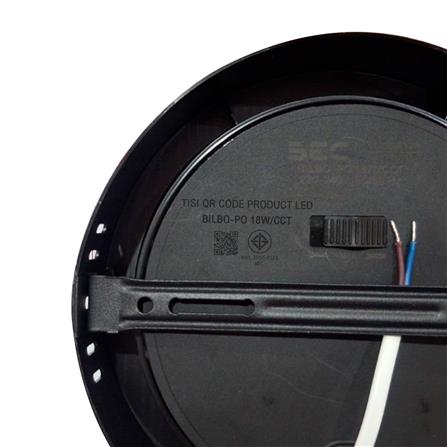 ดาวน์ไลท์ LED BEC BILBO-PO 7 นิ้ว 18 วัตต์ DAYLIGHT/COOL WHITE/WARM WHITE สีดำ_5