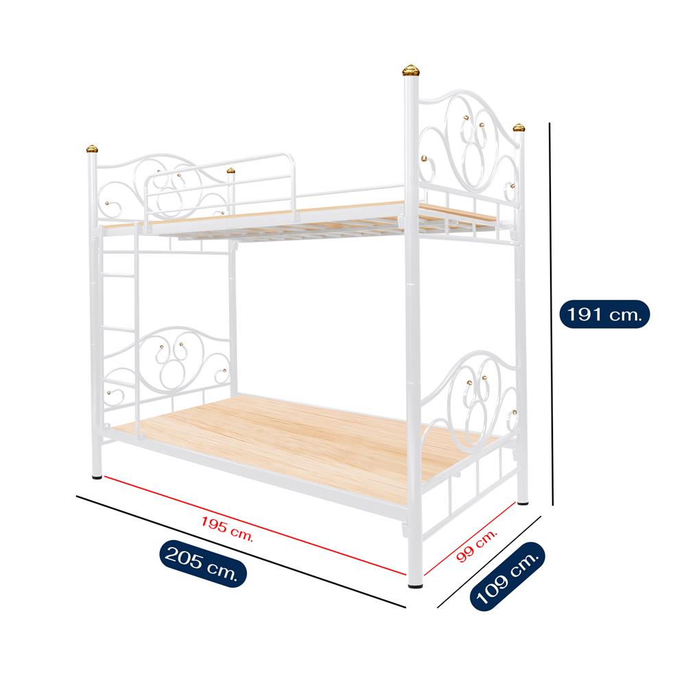 เตียง 2 ชั้น THAIBULL SSTLOT2F-0141 สีขาว