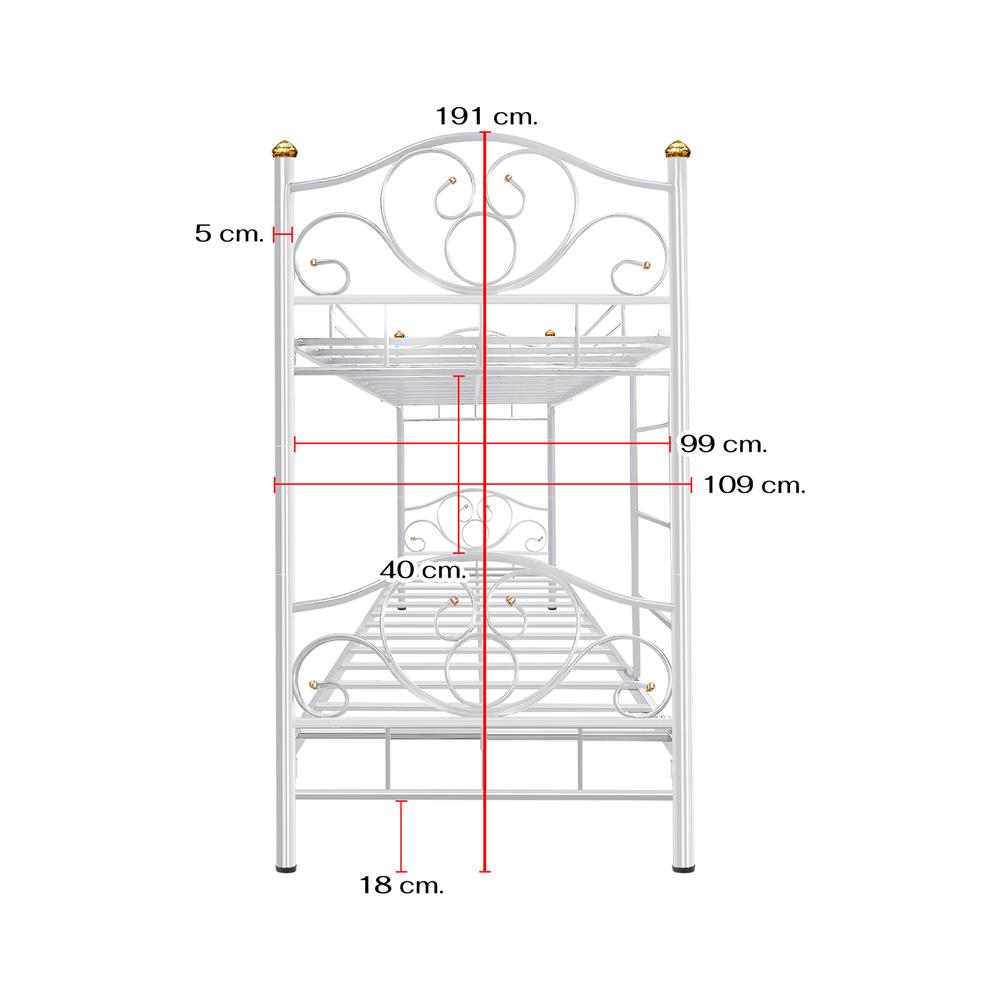 เตียง 2 ชั้น THAIBULL SSTLOT2F-0141 สีขาว