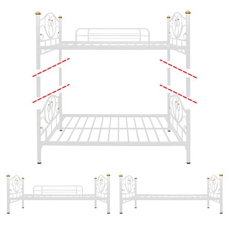 เตียง 2 ชั้น THAIBULL SSTLOT2F-0141 สีขาว_7