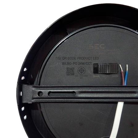 ดาวน์ไลท์ LED BEC BILBO-PO 9 นิ้ว 24 วัตต์ DAYLIGHT/COOL WHITE/WARM WHITE สีดำ_5