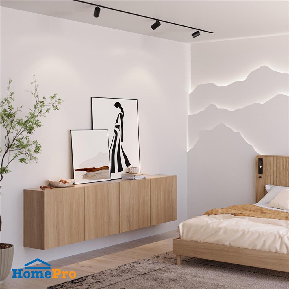 ตู้แขวนผนัง SB BUILT IN 19239339 WISEST 240 ซม. สีโอ๊ค