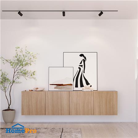 ตู้แขวนผนัง SB BUILT IN 19239339 WISEST 240 ซม. สีโอ๊ค_1