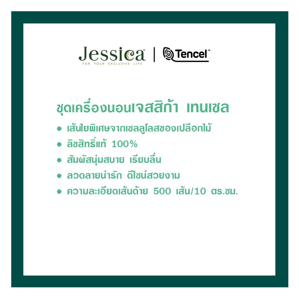 ชุดผ้าปูที่นอน 6 ฟุต (ชุด 6 ชิ้น) JESSICA BAMBI 20209-T027