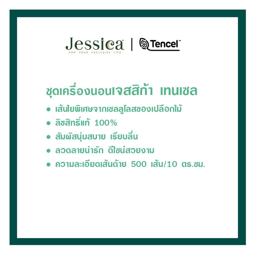 ชุดผ้าปูที่นอน 6 ฟุต (ชุด 6 ชิ้น) JESSICA KUROMI 20209-T026