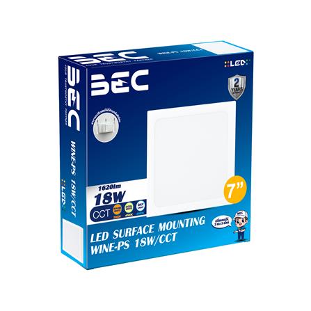 ดาวน์ไลท์ LED BEC WINE-PS 7 นิ้ว 18 วัตต์ DAYLIGHT/COOL WHITE/WARM WHITE สีขาว_2