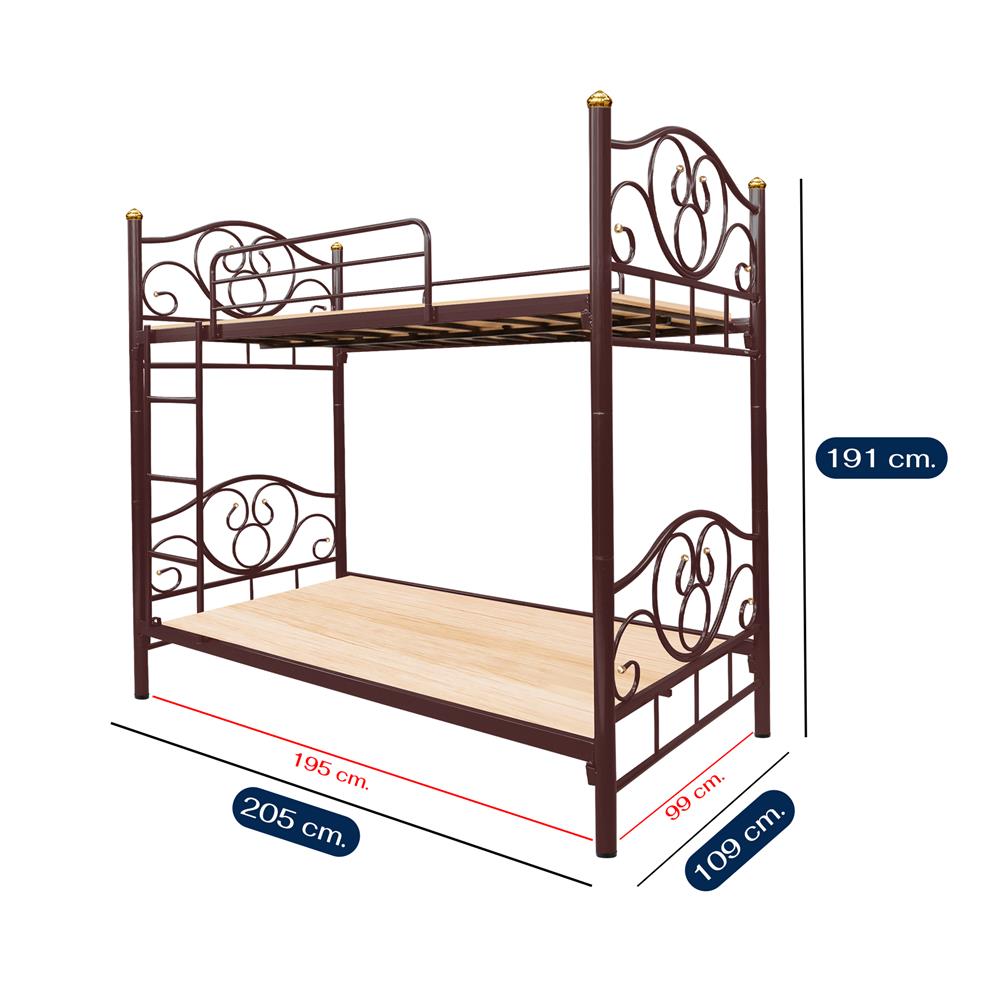 เตียง 2 ชั้น THAIBULL SSTLOT2F-0141 สีน้ำตาล