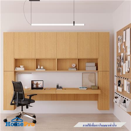 ชุดโต๊ะทำงาน SB BUILT IN WISEST 19239330 สี MONACO OAK_1