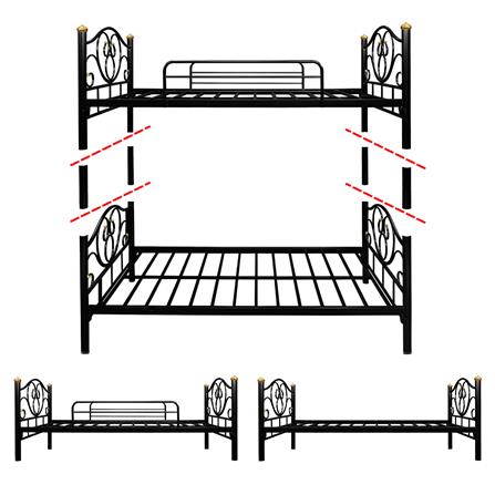 เตียง 2 ชั้น THAIBULL SSTLOT2F-0141 สีดำ_7