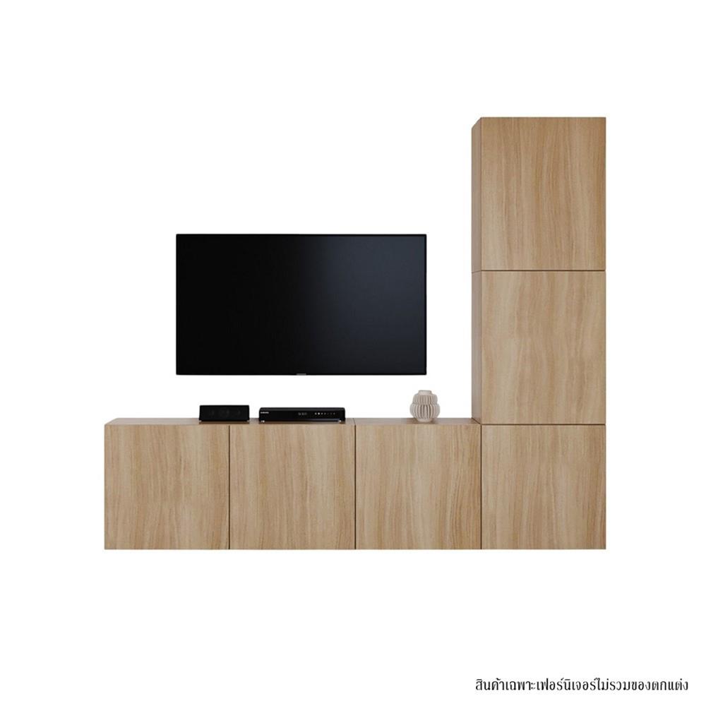 ตู้แขวนผนัง SB BUILT IN 19239340 WISEST 240 ซม. สีโอ๊ค