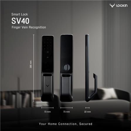 กลอนประตูดิจิตอล LOCKIN SV40 สีดำ_5