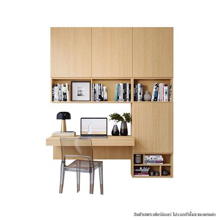 ชุดโต๊ะทำงาน SB BUILT IN WISEST 19239328 สี MONACO OAK_0