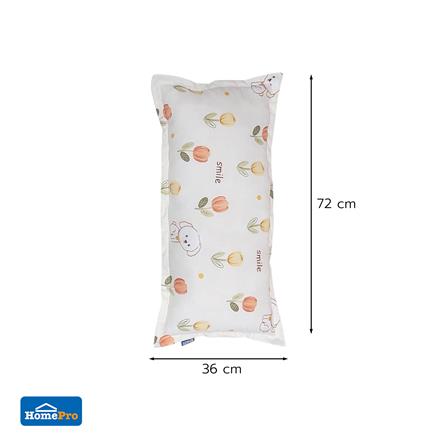 หมอนหนุน ใยสังเคราะห์ SNAZZ TULIP 36x72 ซม. สี ORANGE_5
