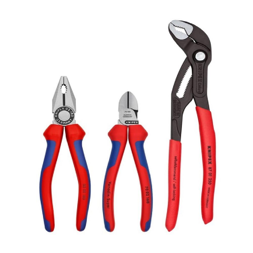 ชุดคีมมาตรฐาน KNIPEX 002009V01 (ชุด 3 ชิ้น)