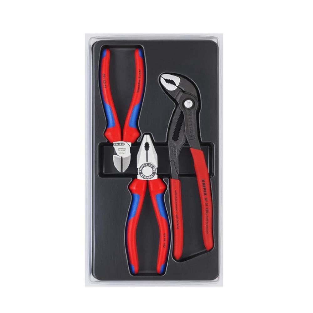 ชุดคีมมาตรฐาน KNIPEX 002009V01 (ชุด 3 ชิ้น)