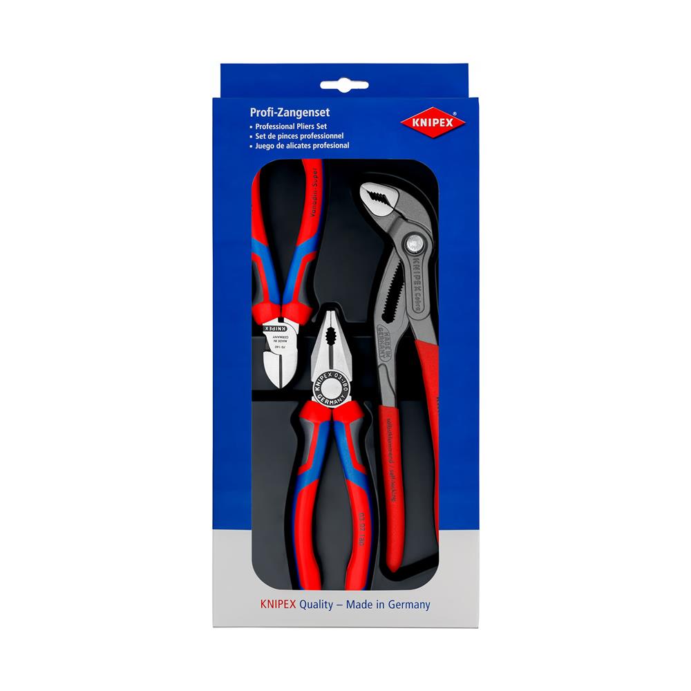 ชุดคีมมาตรฐาน KNIPEX 002009V01 (ชุด 3 ชิ้น)