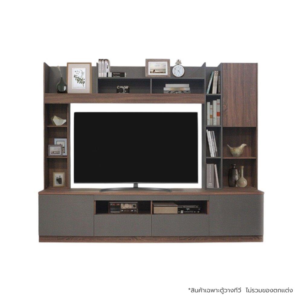 ชุดตู้วางทีวี KONCEPT SESAR 19203291 240 ซม. สีน้ำตาล