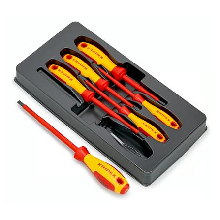 ชุดไขควงด้ามกันไฟฟ้า KNIPEX VDE 002012V01 (ชุด 6 ชิ้น)_0