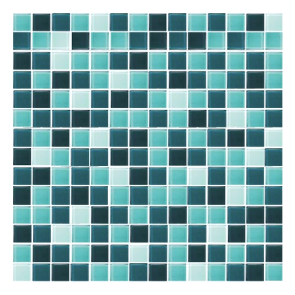 โมเสคแก้ว 30x30 ซม. GLASCERA โคบอลต์ กรีน 2