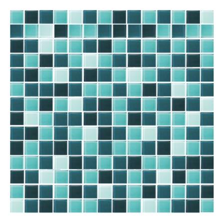 โมเสคแก้ว 30x30 ซม. GLASCERA โคบอลต์ กรีน 2_0