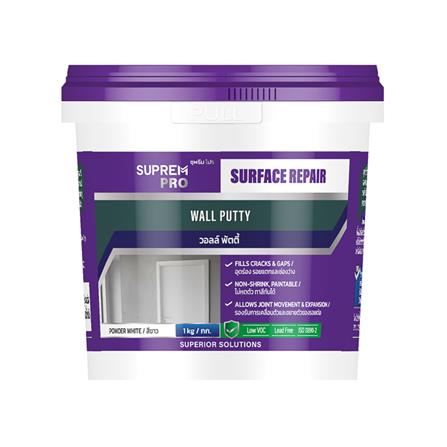 อะคริลิคอุดโป๊ว SUPREM PRO สีขาว 1 กิโลกรัม_0
