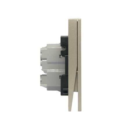 ชุดสวิตช์ 2 ทาง 2 ช่อง BTICINO NEXY SQT4003A2L สีบรอนซ์ทอง_1